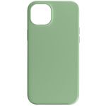 Avizar Capa para iPhone 15 Plus Semi-rígida Soft-touch Verde Pastel - Back-fast-mn-15m
