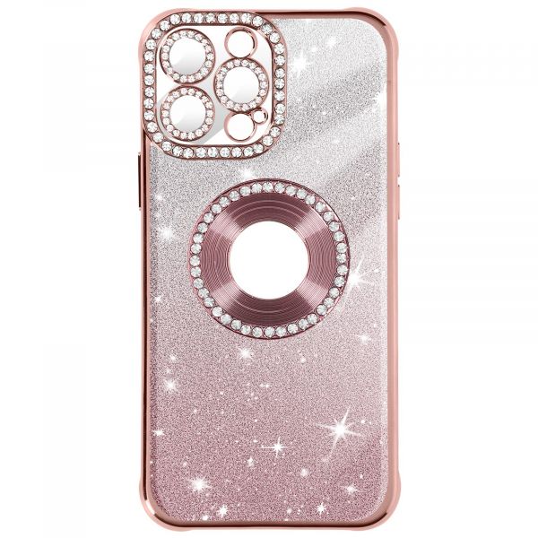 Avizar Capa Com Brilho Para Iphone Pro Max Com Diamantes Silicone