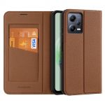 Skin X2 Case para Xiaomi Redmi Note 12 5G / Poco X5 5G Cover Flip Wallet Stand Brown