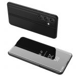 Clear View Case Cover para Samsung Galaxy A54 5G Flip Cover Black