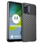 Thunder Case Case para Motorola Moto E13 Silicone Armor Case Black