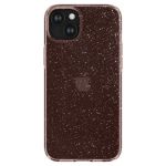 Liquid Crystal iphone 15 Glitter Crystal Rose