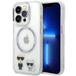 KLHMP14XHKCT iphone 14 Pro Max 6.7 "hardcase Transparent / Transparent Karl & Choupette Aluminum Magsafe