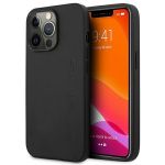 Amg AMHCP14LDOLBK iphone 14 Pro 6.1 "black / Black Hardcase Leather Hot Stamped