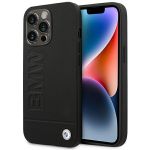 Case BMHCP14XSLLBK iphone 14 Pro Max 6.7 "black / Black Leather Stamp