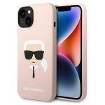 KLHCP14MSLKHLP iphone 14 Plus 6.7 "hardcase Pink / Pink Silicone Karl's Head
