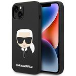 KLHCP14MSLKHBK iphone 14 Plus 6.7 "hardcase Black / Black Silicone Karl`s Head