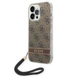 GUOHCP14XH4STW iphone 14 Pro Max 6.7 "brown / Brown Hardcase 4G Print Strap