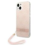 GUOHCP14SH4STP iphone 14 6.1 "pink / Pink Hardcase 4G Print Strap