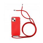 Capa Silicone Líquido iPhone 13 Mini Cordão Vermelho - 69181702