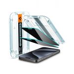 Spigen Película de vidro iPhone 15 Pro EZ FIT PRIVACY 1