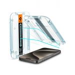 Spigen Película de vidro iPhone 15 Pro Max EZ FIT 2