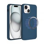 4-OK Capa Icoveri com Magsafe para Apple iphone 15 Plus- Azul