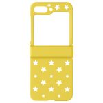 Avizar Capa para Samsung Z Flip 5 Rígida Motivo Estrela Coleção Star Case Amarelo - Back-star-yl-f7310