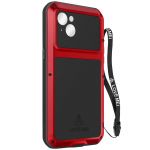Love Mei Capa para iPhone 14 Plus Integral Anti-choque Impermeável Red - Back-lovemei-rd-14m