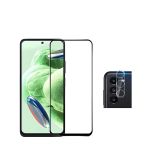 Kit Película de Câmara Traseira + Película Vidro Temperado 5D Full Cover Phonecare para Samsung Galaxy S23 FE Clear / Black
