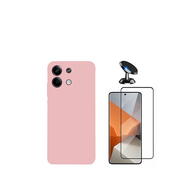 Kit Película De Vidro Temperado Full Cover + Capa Fléxivel Silicone +  Suporte De Carro Extra Firme Para Xiaomi 13 - Rosa con Ofertas en Carrefour