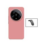 Phonecare Kit Suporte Magnético L Safe Driving Carro + Capa Silicone Líquido para Xiaomi 14 Ultra Pink