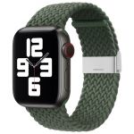 Bracelete Apple Watch Tecido Trançado (42/ 44/ 45 mm) Verde Escuro