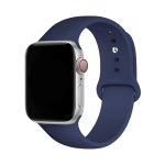 Bracelete Apple Watch (42/ 44/ 45 mm) Silicone Blue Marinho