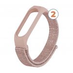 Bracelete Velcro para Xiaomi Mi Band 3/ 4 Pink