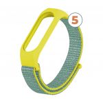 Bracelete Velcro para Xiaomi Mi Band 5/ 6/ 7 Yellow