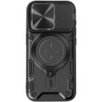 Avizar Capa Magsafe para iphone 15 Pro Proteção Câmera Integrada Black - BACK-KAMANO-BK-15P