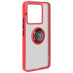 Avizar Capa Redmi Note 13 Pro 5G com Anel de Metal Bi-material Vermelho, Red - BACK-KAMEO-RD-N13R