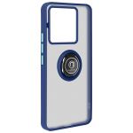 Avizar Capa Redmi Note 13 Pro 5G com Anel de Metal Bi-material Azul, Blue Escuro - BACK-KAMEO-BL-N13R