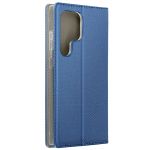 Avizar Capa para Samsung S24 Ultra Aba Magnética Porta-cartões Suporte Azul, Blue Escuro - FOLIO-SMART-BL-S24U