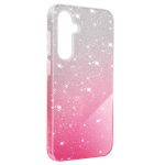 Avizar Capa Glitter para Samsung S23 Fe Rígida Série Glitter, White / Pink - BACK-GLIT-CP-S711