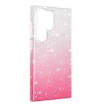 Avizar Capa Glitter para Samsung S24 Ultra Rígida Série Glitter, White / Pink - BACK-GLIT-CP-S24U