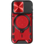 Avizar Capa Magsafe para iphone 15 Pro Proteção Câmera Integrada Red - BACK-KAMANO-RD-15P