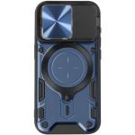 Avizar Capa Magsafe para iphone 15 Pro Proteção Câmera Integrada Blue - BACK-KAMANO-BL-15P