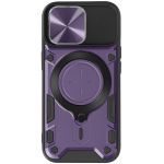 Avizar Capa Magsafe para iphone 15 Pro Max Proteção Câmera Integrada Violet - BACK-KAMANO-PP-15X