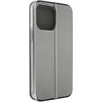 Avizar Capa para iphone 14 Pro Max Aba Porta-cartões Design Elegante Grey - FOLIO-KLASS-GY-14X