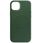 Avizar Capa Magsafe iphone 15 Plus Silicone Flexível Interior Mag Cover Green Escuro - BACK-FASMAG-GN-15M