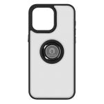 Avizar Capa iphone 15 Pro Max com Anel de Metal Bi-material Black - BACK-KAMEO-BK-15X