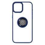 Avizar Capa iphone 15 Plus com Anel de Metal Bi-material Blue - BACK-KAMEO-BL-15M
