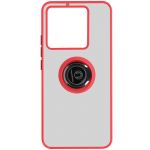 Avizar Capa Xiaomi 13T , Xiaomi 13T Pro com Anel de Metal Bi-material Red - BACK-KAMEO-RD-X13T