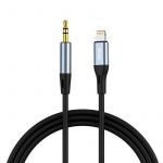 Vipfan Cabo L05 Lightning para Mini Jack 3,5mm Aux 1m Cinza