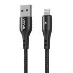 Vipfan Cabo Usb para Lightning Colorful X13 3a 1,2m Preto