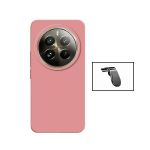Phonecare Kit Suporte Magnético L Safe Driving Carro + Capa Silicone Líquido para Realme 12 Pro 5G Pink
