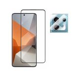 Kit Película de Câmara Traseira + Película Vidro Temperado 5D Full Cover Phonecare para Xiaomi Redmi Note 13 Pro 4G Clear / Black