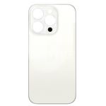 Tampa Traseira iPhone 15 Pro Titânio Branco Sem Logo