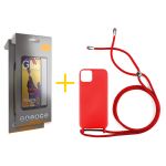 Skyhe Pack 2x Película de Vidro Temperado Full + Capa Skyhe Apple iPhone 15 Pro Max Gel Rope Red - 8434010449344