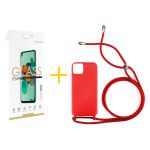 Skyhe Pack 1x Película de Vidro Temperado 2.5D + Capa Skyhe Apple iPhone 15 Pro Max Gel Rope Red - 8434010447579