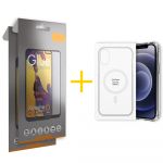 Gandy Pack 2x Película de Vidro Temperado Full + Capa Gandy Apple iPhone 15 Plus Compatível com Magsafe Magnetic Clear - 8434010435446