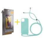 Gandy Pack 2x Película de Vidro Temperado Full + Capa Gandy Apple iPhone 15 Plus Gel Rope Green Água - 8434010435248