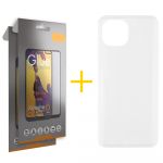 Gandy Pack 2x Película de Vidro Temperado Full + Capa Gandy Apple iPhone 15 Plus Silicone Liso Clear - 8434010435163
